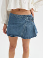 Falda Amet Azul Grisaceo