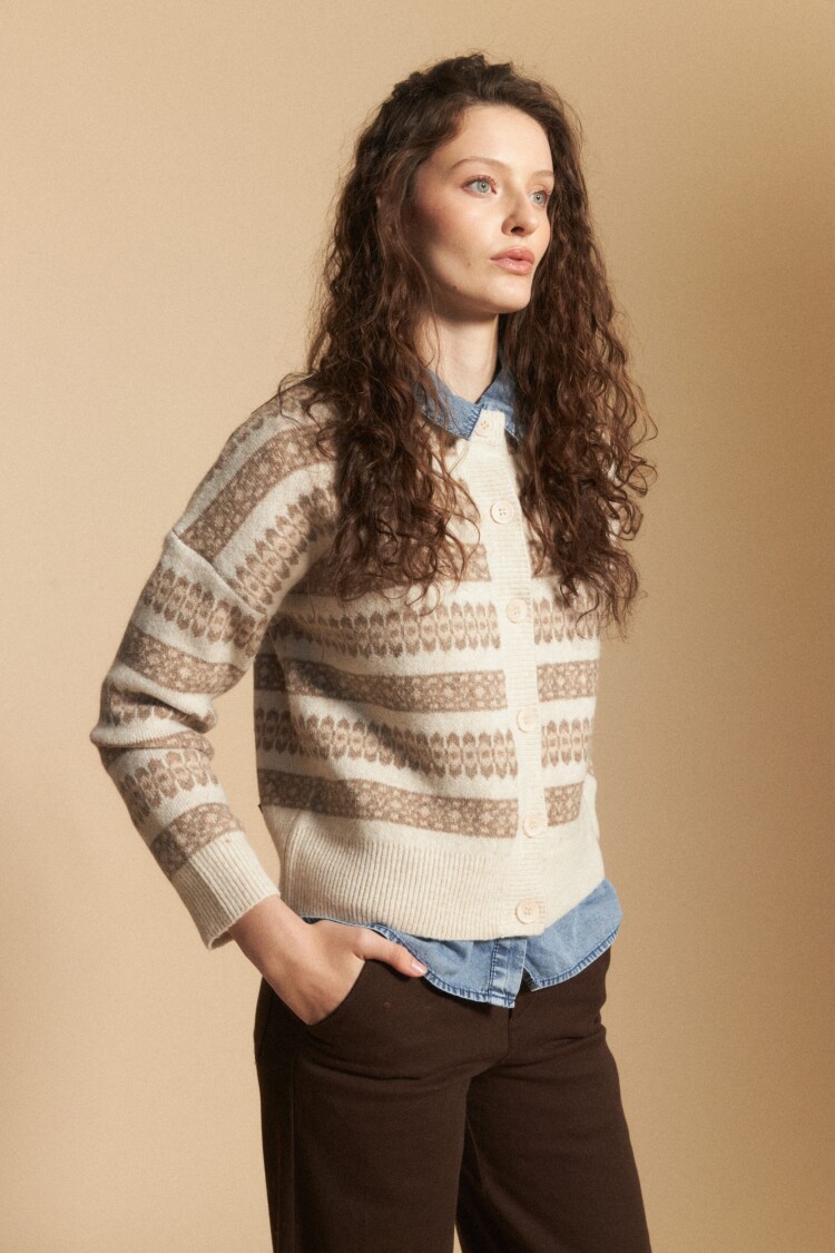 CARDIGAN FAUSTA Crudo