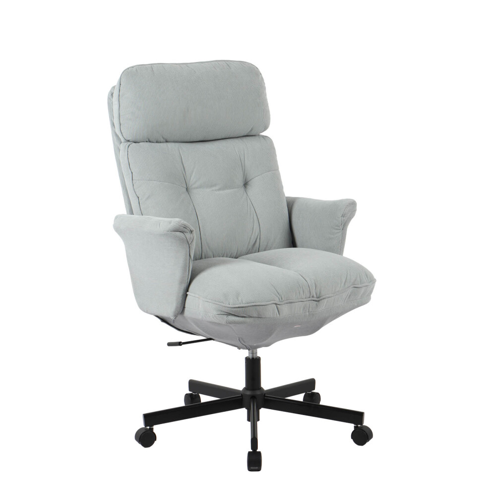 SILLA DE OFICINA GERENCIAL TELA-Y-METAL GRIS CICERÓN