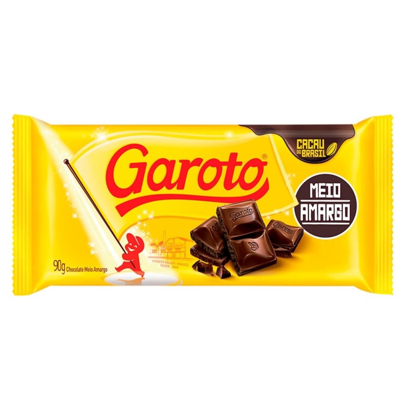 Chocolate Garoto Tabletas Jumbo Semi Amargo 90 GR Chocolate Garoto Tabletas Jumbo Semi Amargo 90 GR