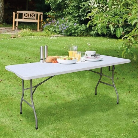 MESA DE EXTERIOR PLEGABLE 1.8M - NEGRA Mesa Exterior Plegable 1.8M Blanca