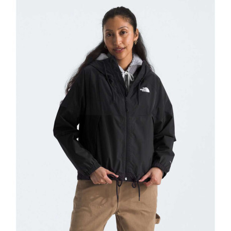 Campera impermeable antora hoodie mujer Tnf Black-npf