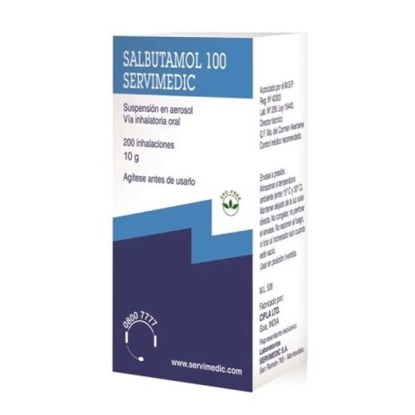 Salbutamol 100 Inhalador Salbutamol 100 Inhalador