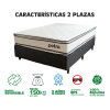 Sommier Somier Colchón 2p 30cm 150 Kg Reversible D45 Pillow Color Blanco Sommier Somier Colchón 2p 30cm 150 Kg Reversible D45 Pillow Color Blanco