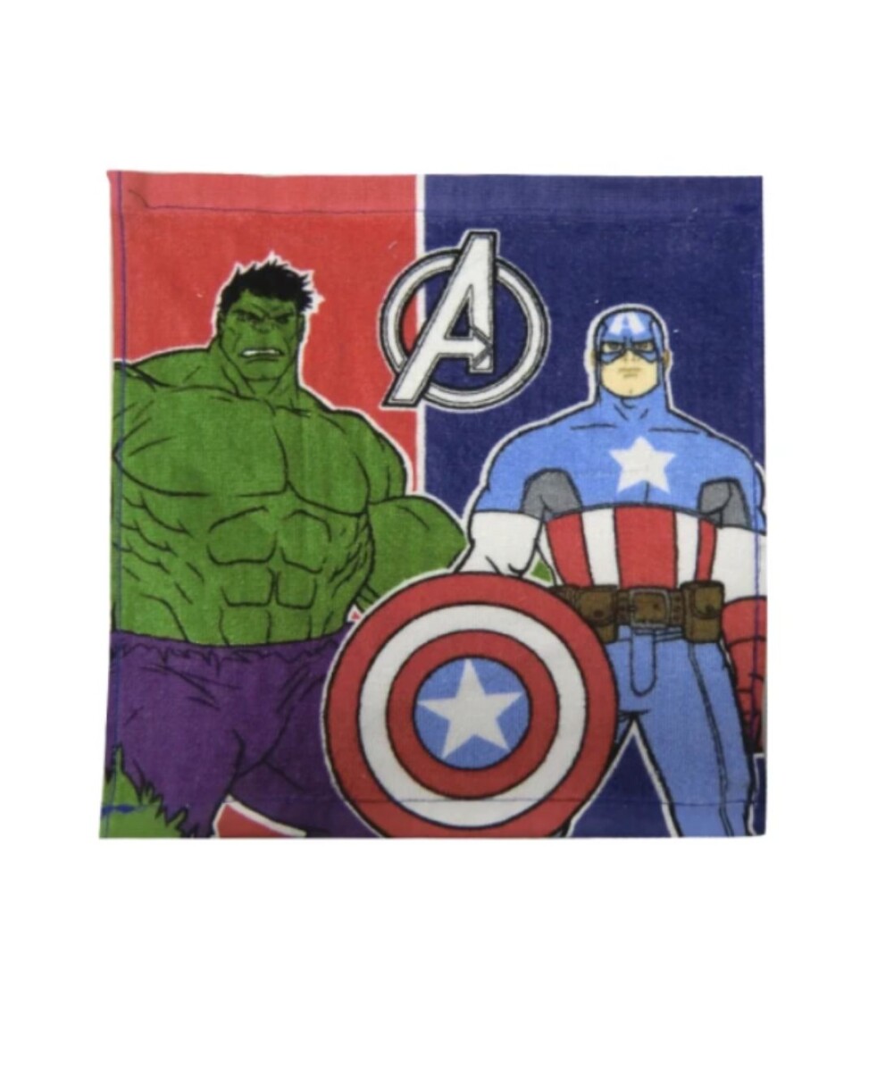 BAÑO KIDS SOCIAL VELOUR 30*30 V AVENGERS AZ/ROJO - S/C 