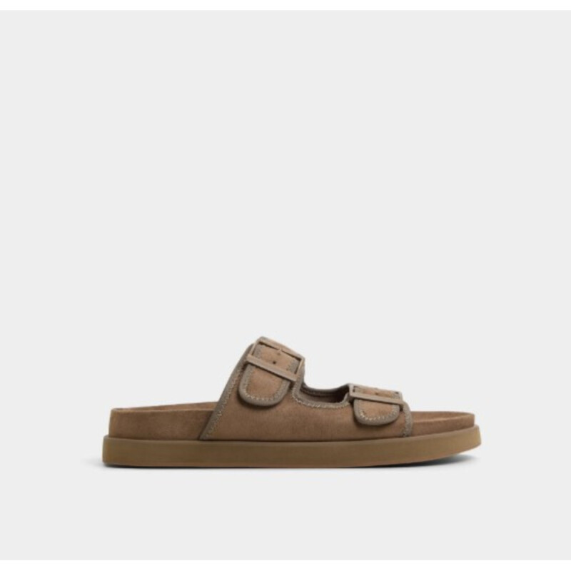 SUNNYSIDE DARK BROWN LEATHER LIGHT BROWN