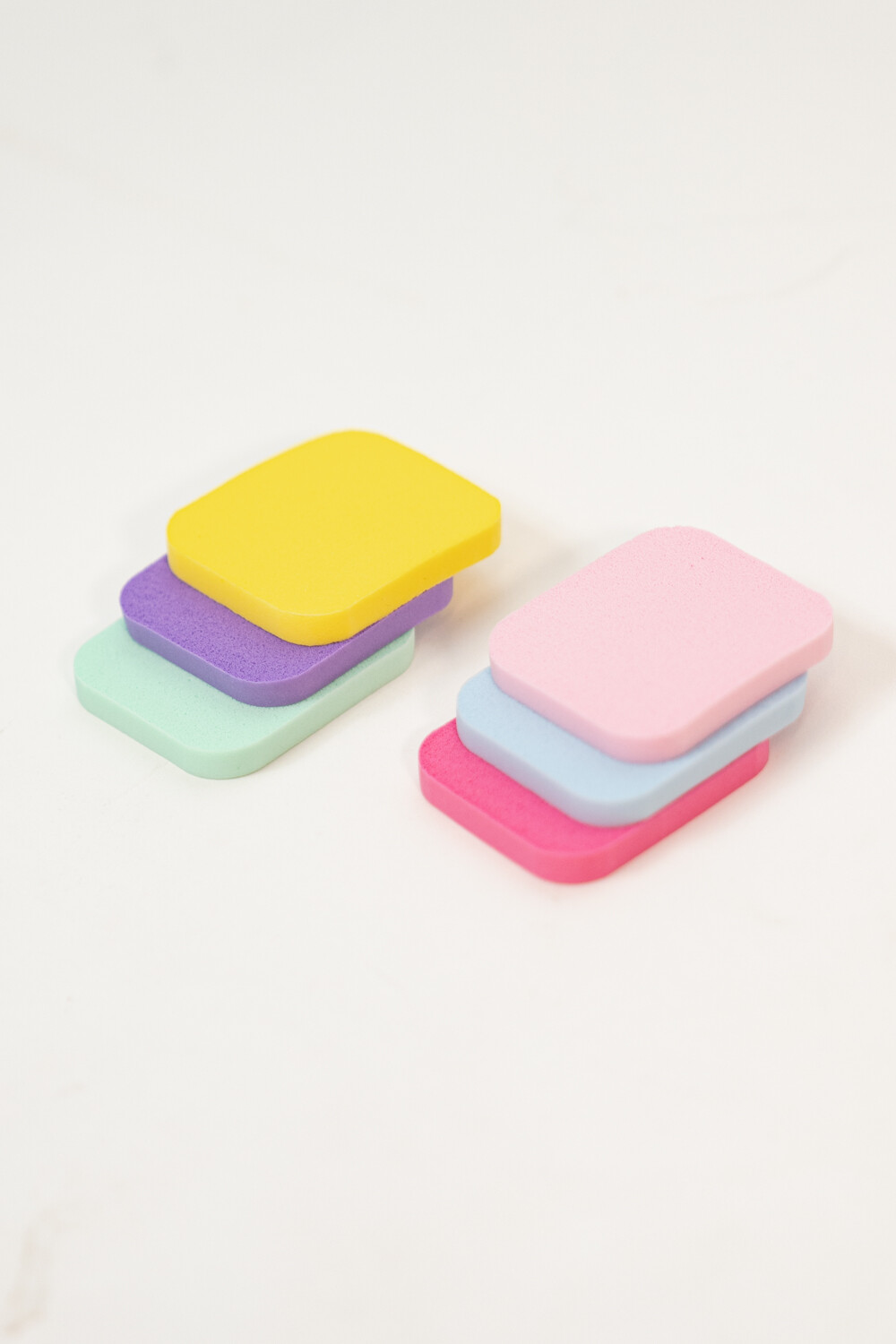 Set Esponjas Maquillaje Rectangular, X6 Un. Color Unico