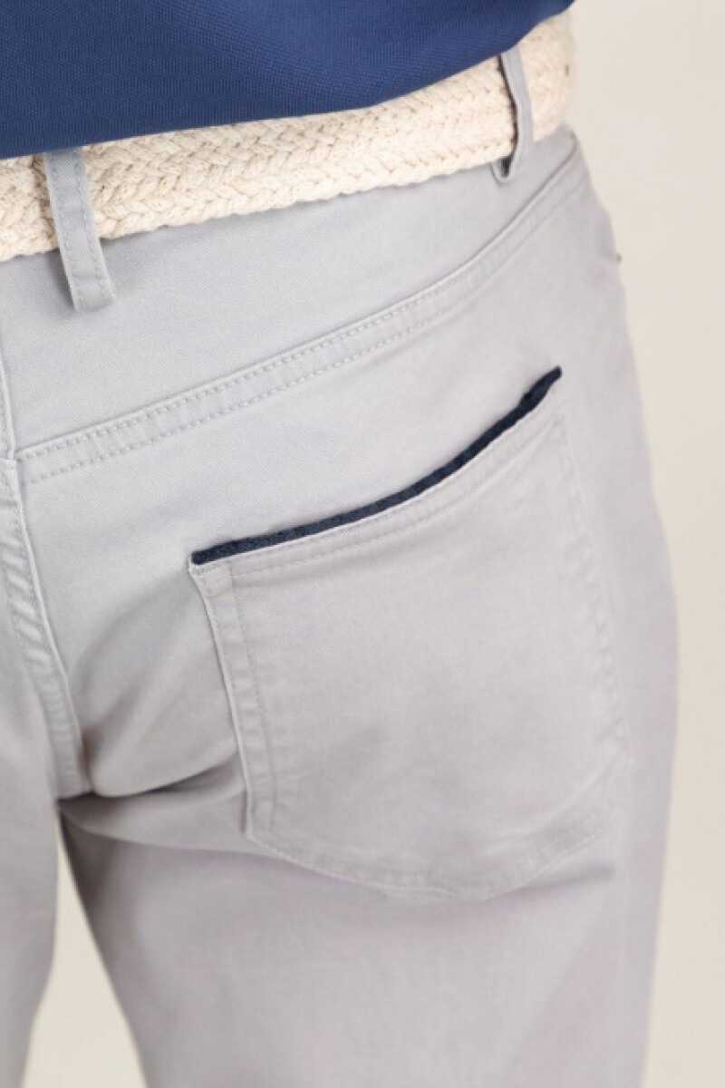Pantalón 5 Bolsillos Gris
