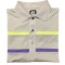 REMERA HOMBRE FOOTJOY PRODRY Stripes Pique -Gris Lima Violeta