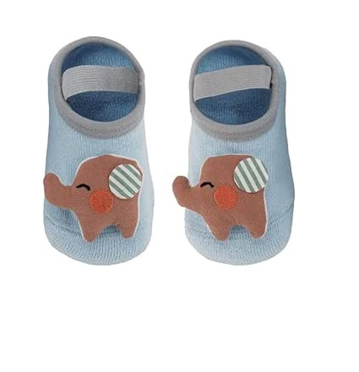 Set de medias con aplique anti deslizante buba 1 a 3 - Elefante Marron 