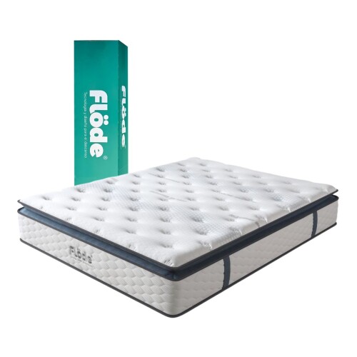 Colchón King en Caja con Resortes Pocket - Flöde Grafeno Colchón King en Caja con Resortes Pocket - Flöde Grafeno