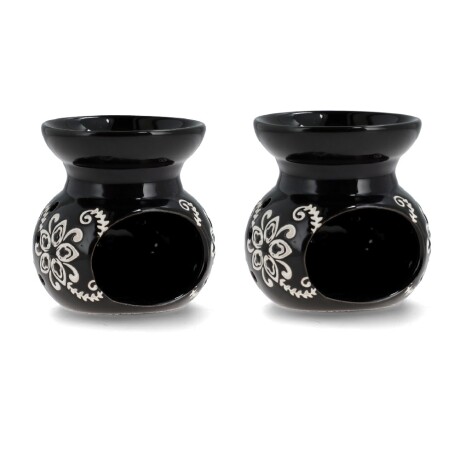HORNILLOS DE CERAMICA X2 UNIDADES Gp041/flor 9x8cm