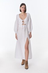 Vestido Tropical Blanco