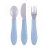 Set x3 cubiertos BUBA pastel celeste