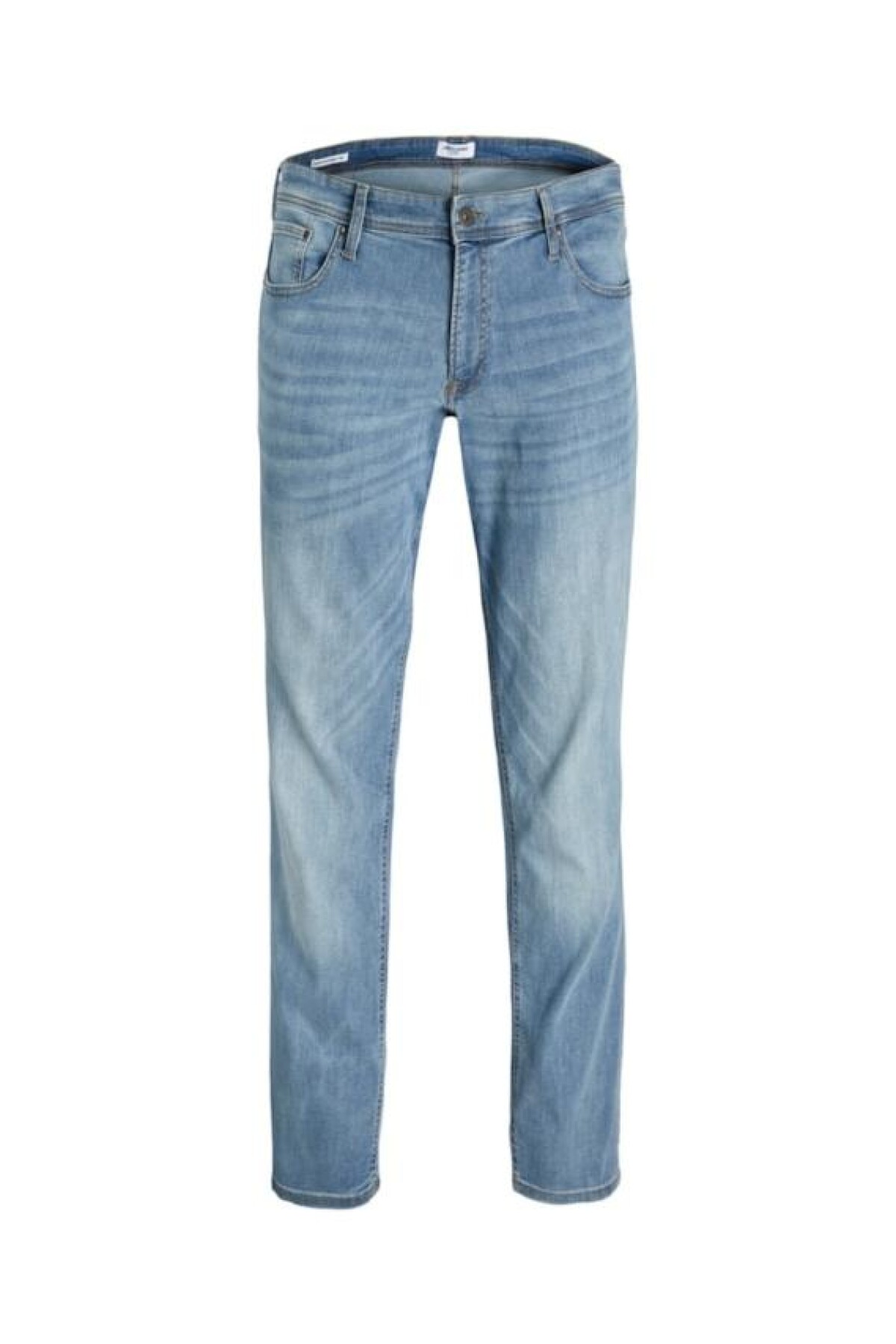 Jeans Slim Straight "tim" Clásico Blue Denim