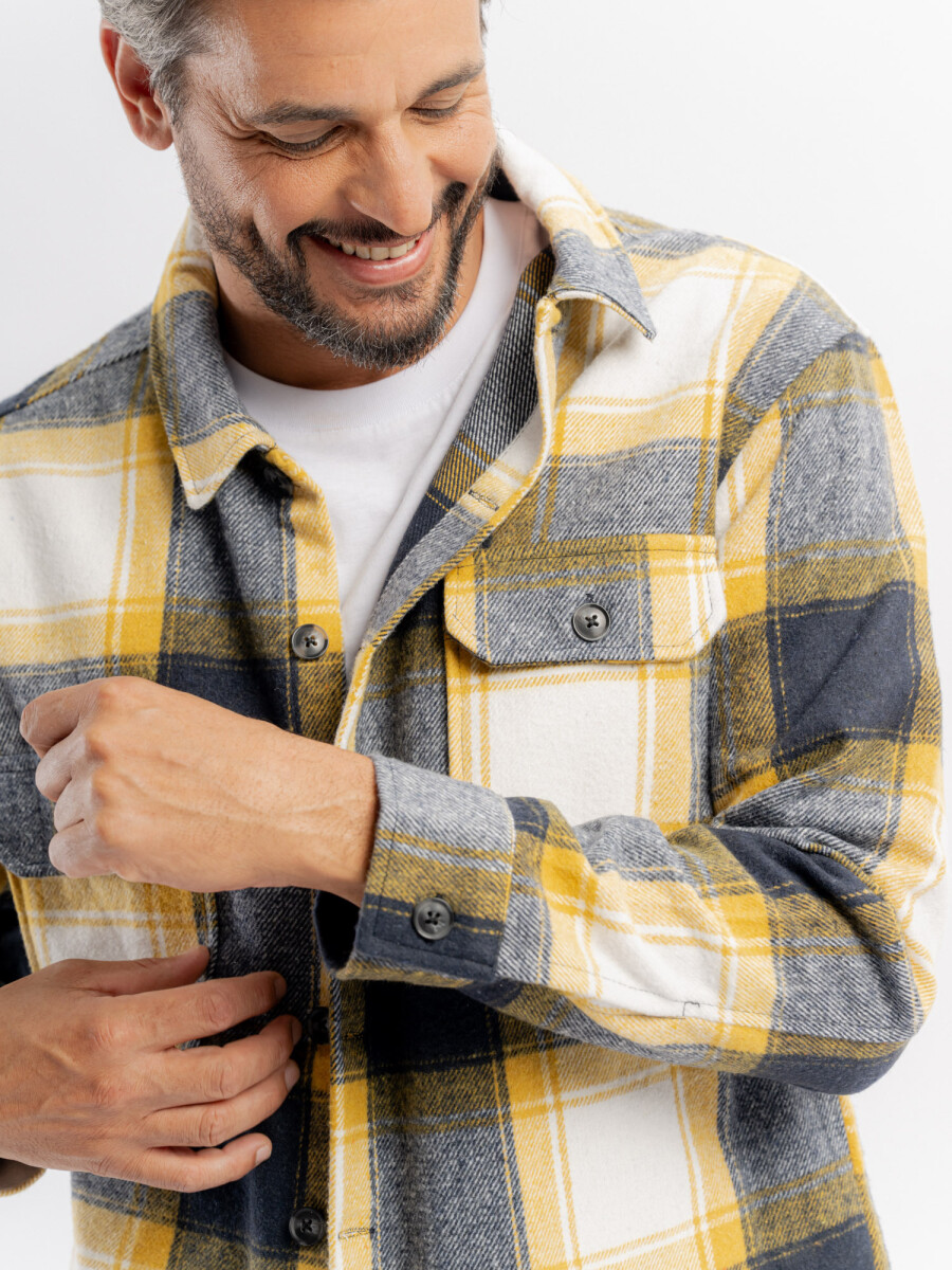 Sobrecamisa franela - amarillo 