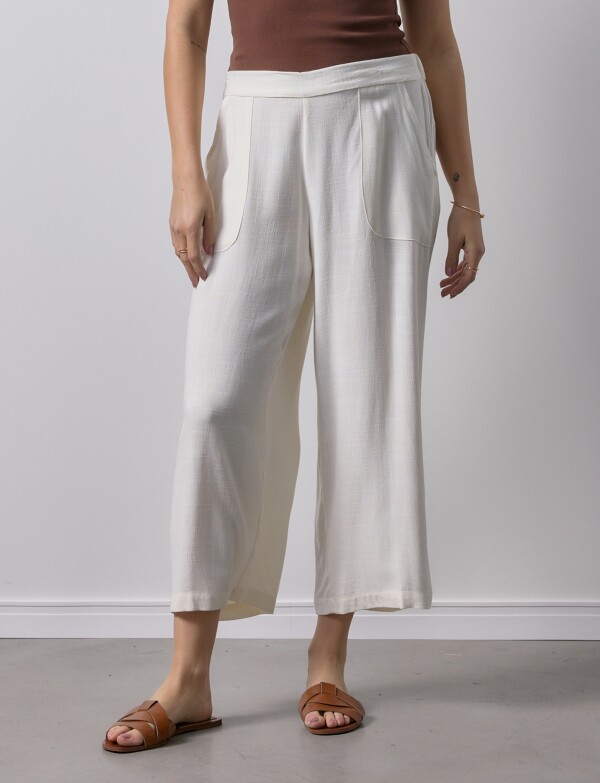Pantalon Lino Pull On CRUDO