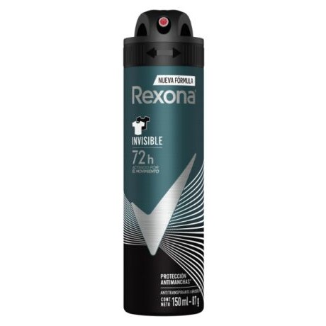 REXONA DESODORANTE EN AEROSOL MEN INVISIBLE 150ml REXONA DESODORANTE EN AEROSOL MEN INVISIBLE 150ml