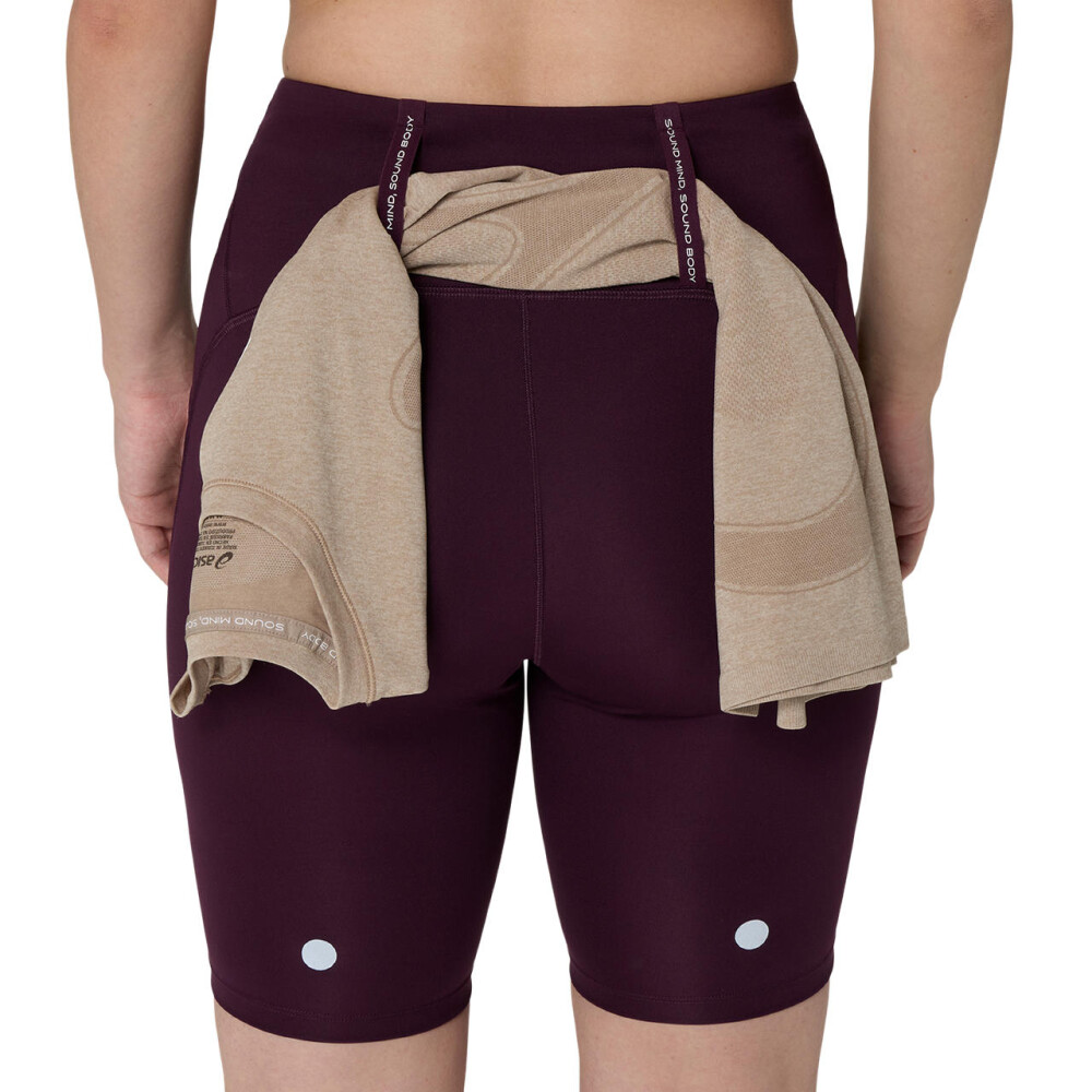 Bikers Running Road High Waist 8In Sprinter Mujer Dark Aubergine