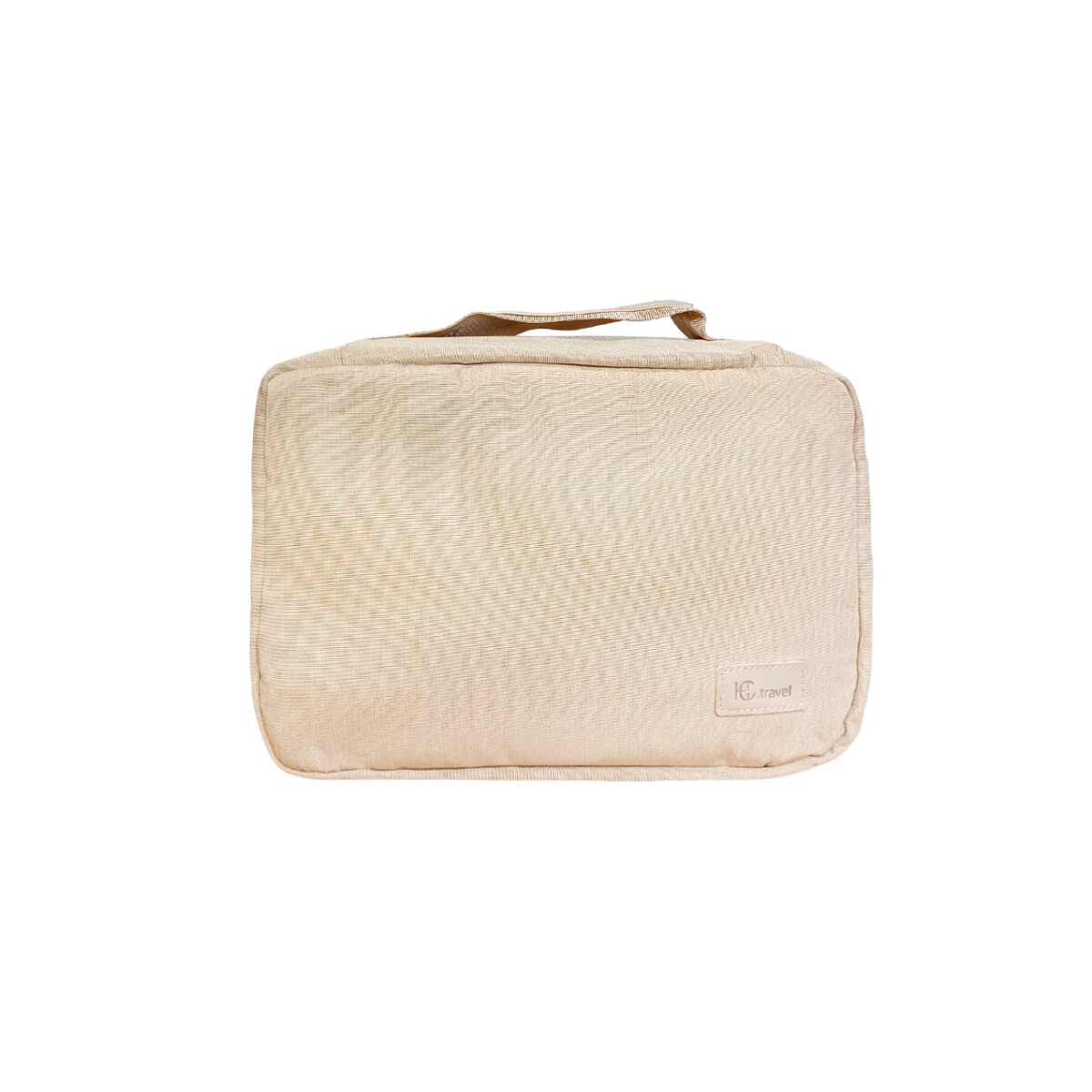Neceser plegable con percha varios bolsillos - Beige 