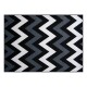 Alfombra rectangular Renaissance Smarth 1.50x2.00mts Negro Zigzag