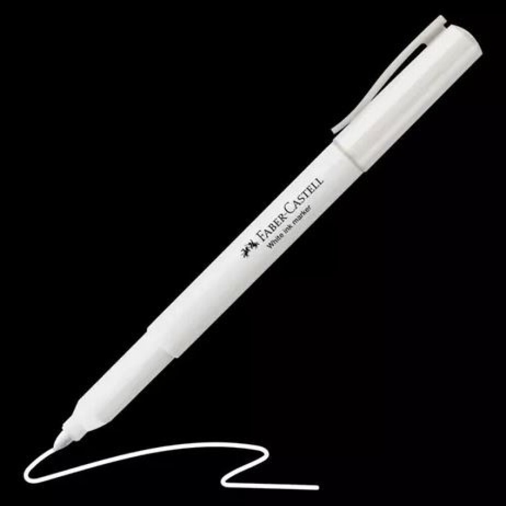 Marcador Permanente Blanco Faber-Castell #Marcador Permanente Blanco Faber-Castell