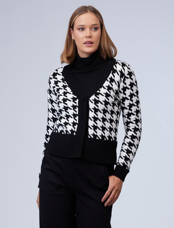 Cardigan Gales BLANCO/NEGRO