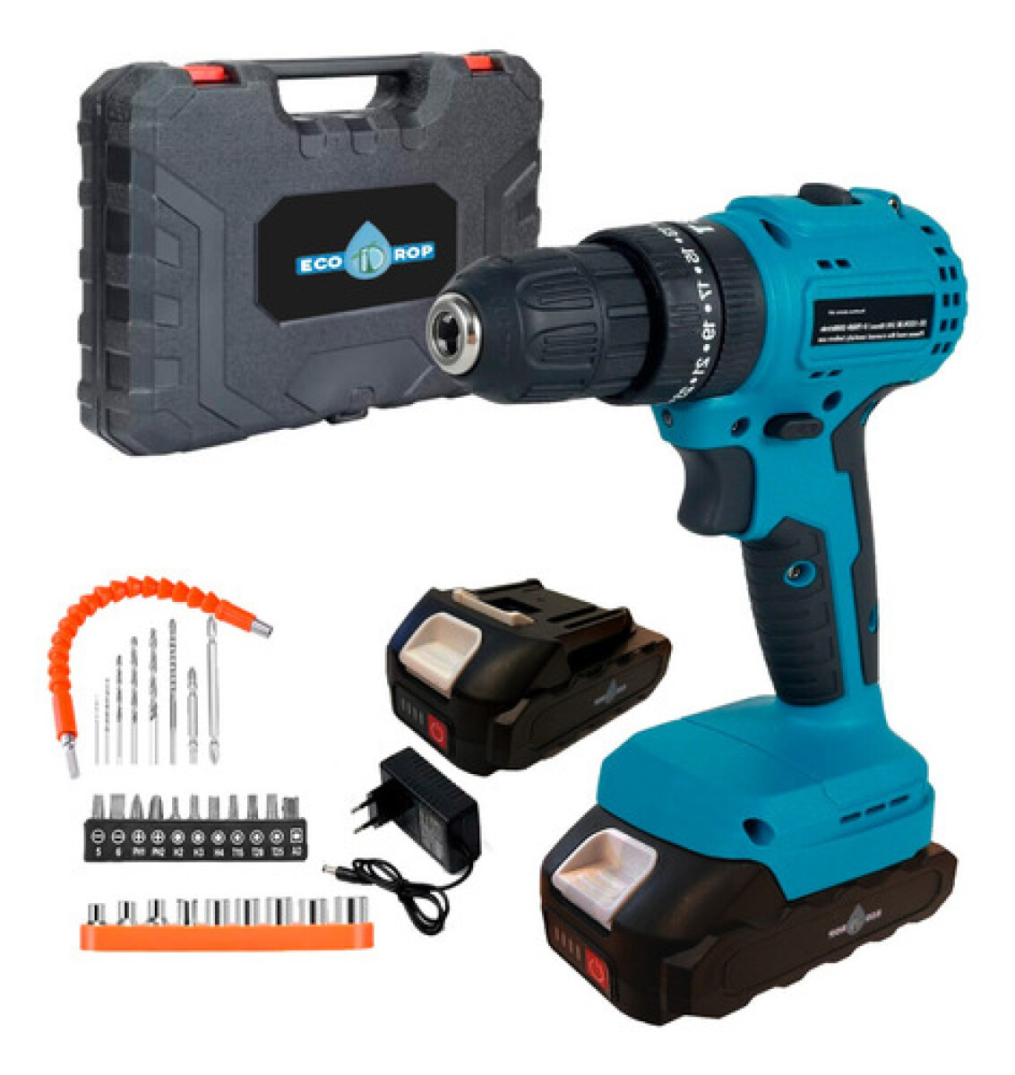 Taladro Percutor Atornillador a Batería Ecodrop 10MM 21V 