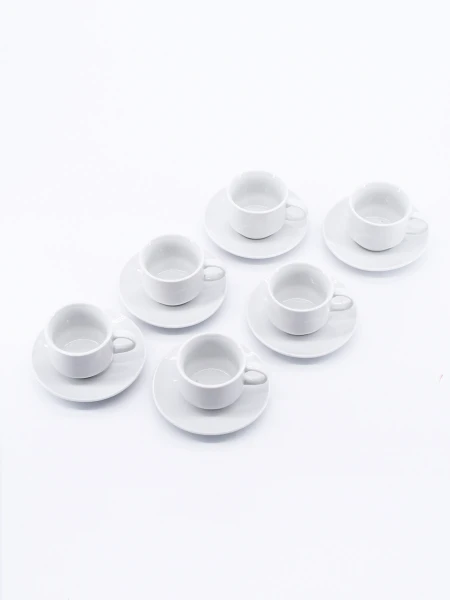 TAZAS CAFÉ CLASIC SET BLANCO
