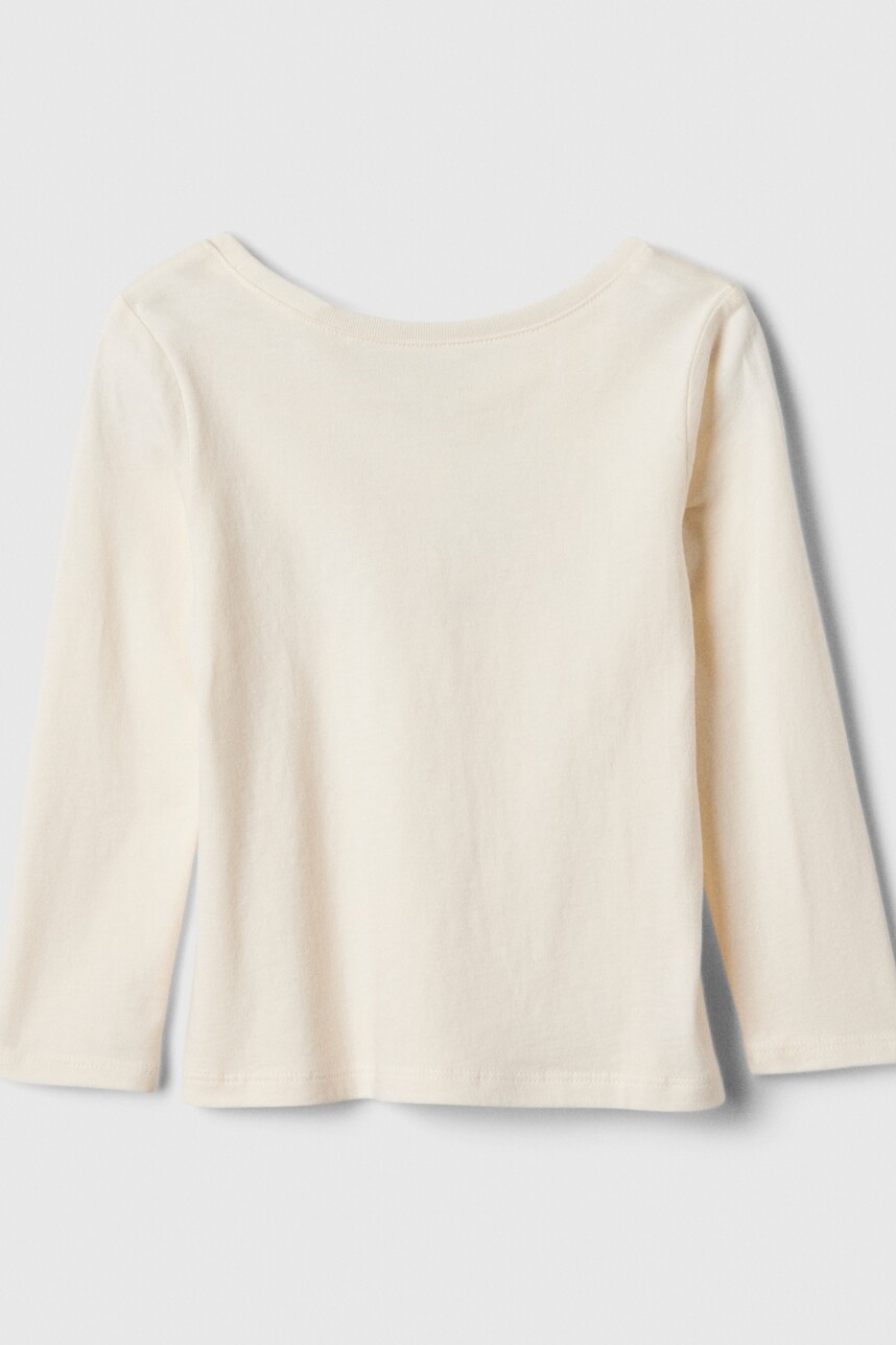 Remera Gráfico Toddler Niña Ivory Frost