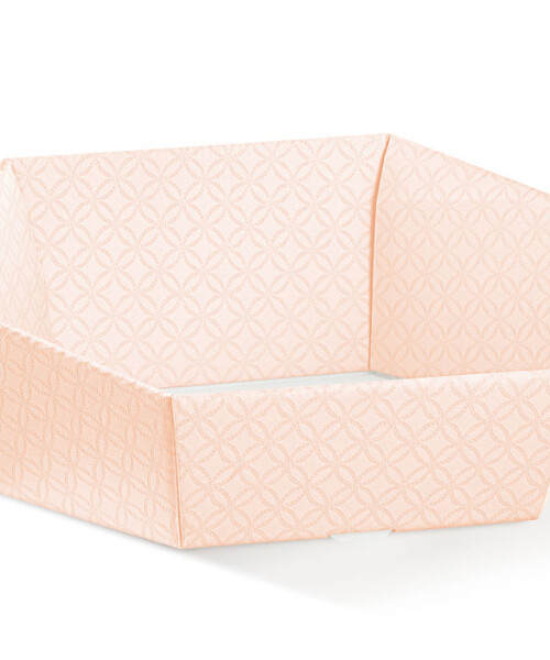 Cesto hexagonal 38x30x10 cm. - MATELASSE ROSA Cesto hexagonal 38x30x10 cm. - MATELASSE ROSA