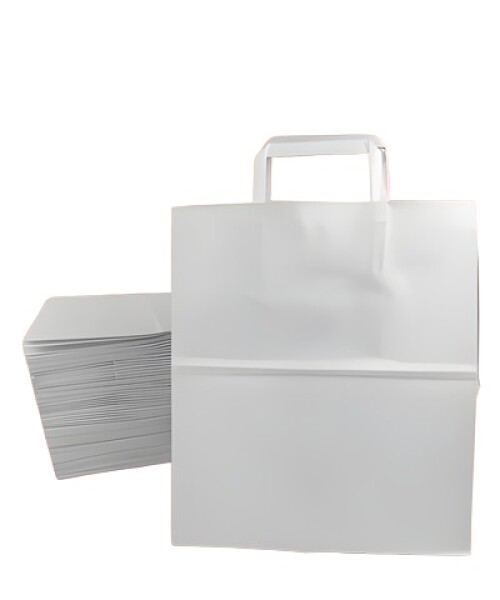 Pack x 50 - bolsa lisa 26x16x30 cm. BLANCO