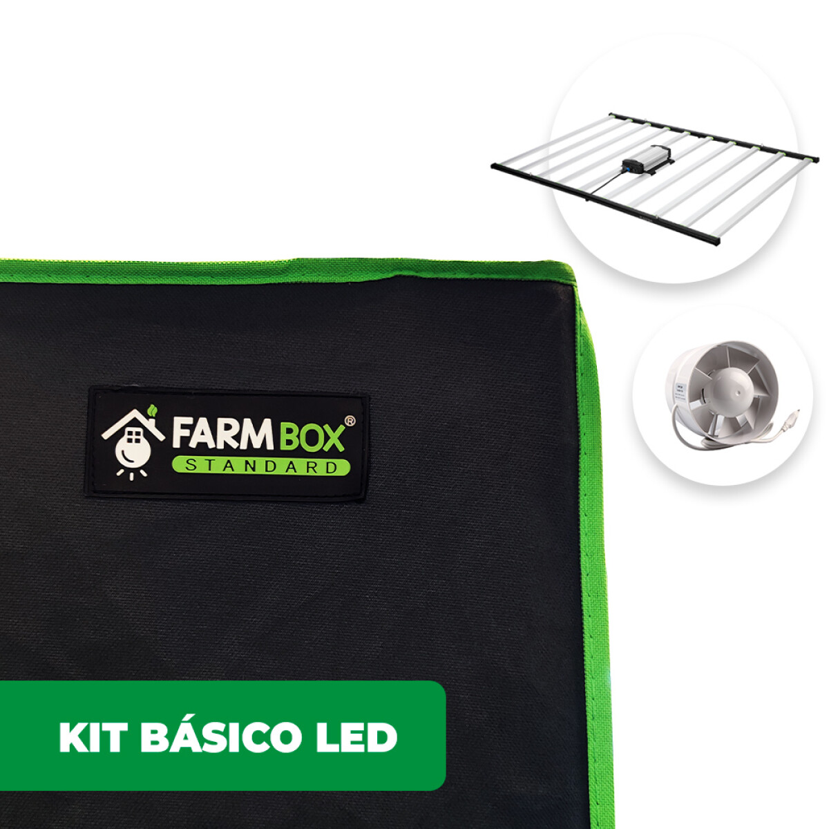 KIT INDOOR BASICO LED STANDARD - 120X120X200CM 