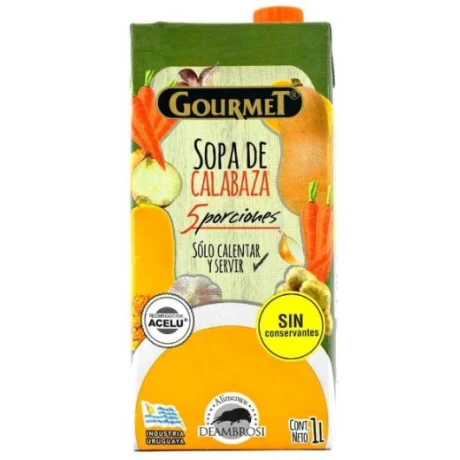 SOPA GOURMET CALABAZA 1LT SOPA GOURMET CALABAZA 1LT
