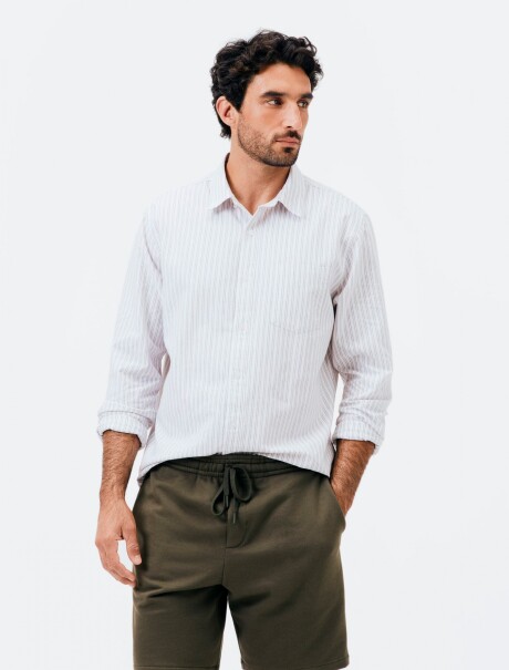 BERMUDAS RECTAS DE FELPA VERDE