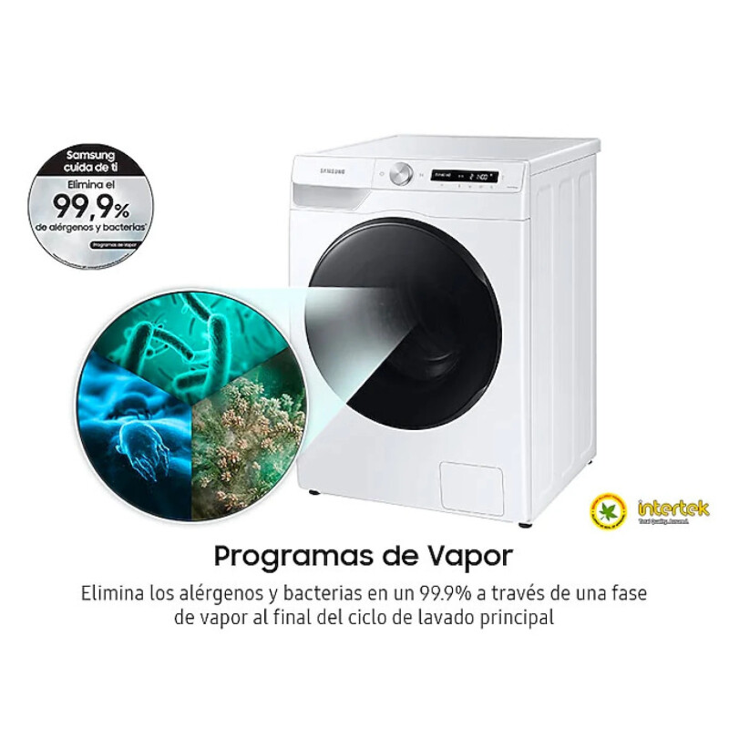 Lavasecarropas Samsung 10,5kg/7kg WD10T White