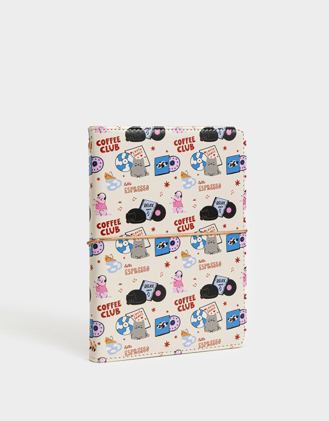 Anotadores Cuadernos y Memos PU Set De Dos Cuadernos Con Cover De Pu Estampada - Combinacion Multicolor