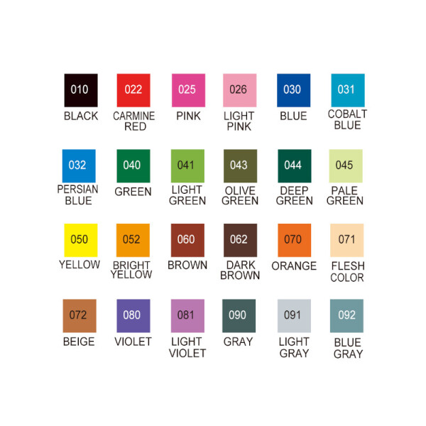 Marcadores Real Brush - ZIG 24 colores