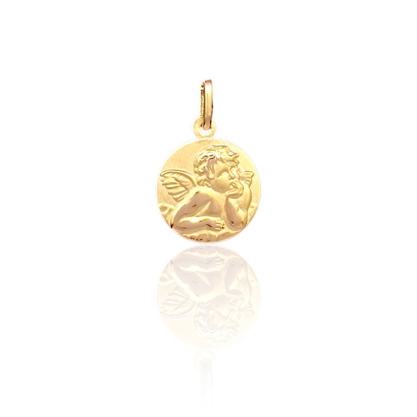 Dije Ángel de la guarda-Oro bajo-Sin piedra-CP8631 Sinpiedra