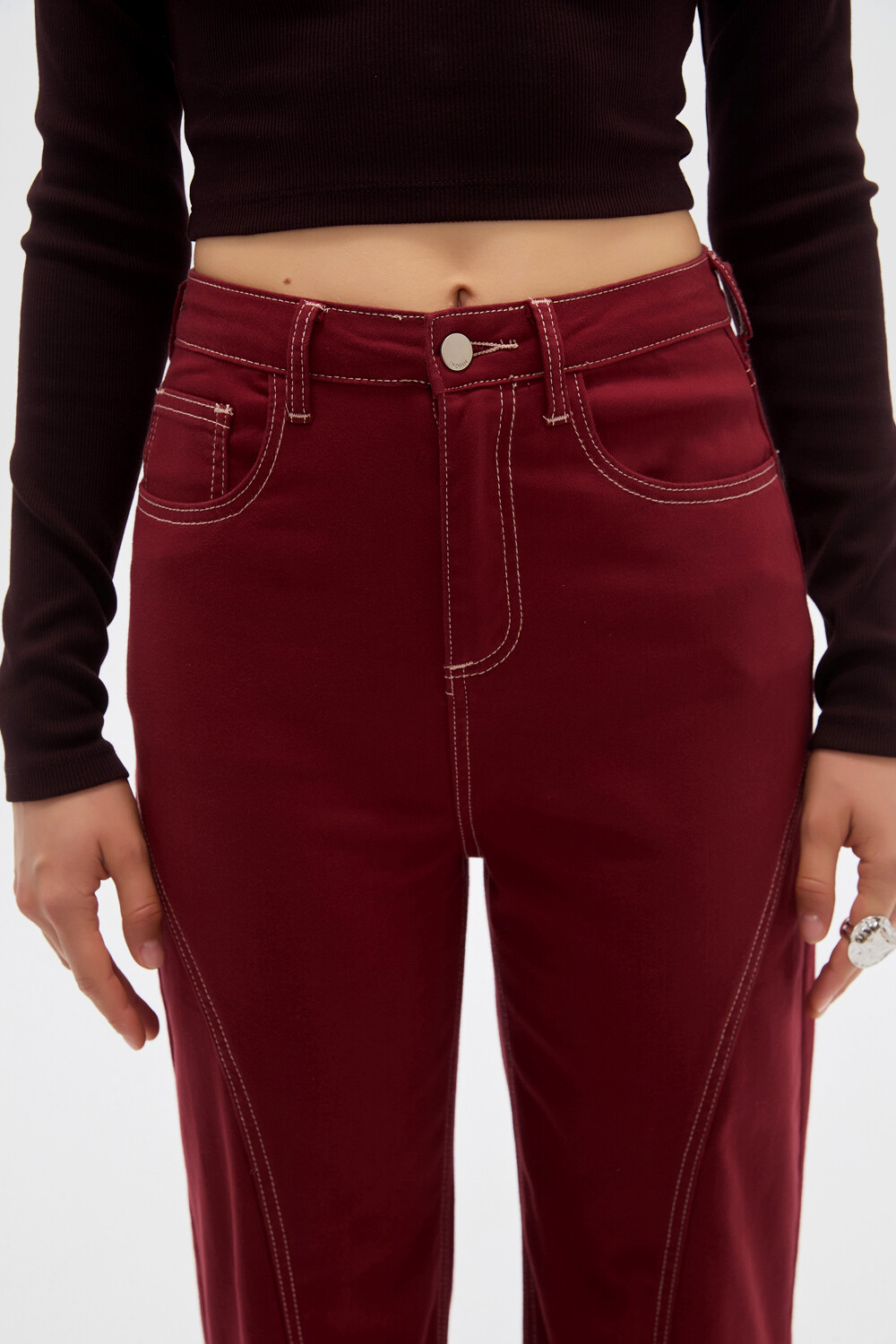 Pantalon Eleme Bordeaux