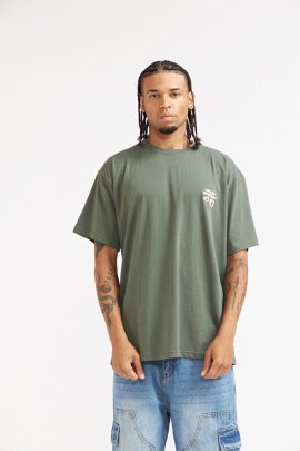 REMERA OVER CAFE CLUB VERDE