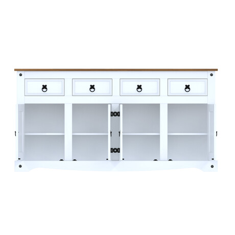 Aparador 4P 4C Línea Naturale Blanco/Roble