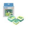 Set x3 tupper animales BUBA dino bubazoo