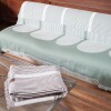 Manta para sillón y cama con diseños semicírculo verde 300cm