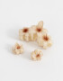 Broches Sets Hawaianas Set De Broches Flor Hawaiana - Naranja Durazno