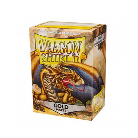 Dragon Shield: 100 Standard Sleeves - Gold Matte Dragon Shield: 100 Standard Sleeves - Gold Matte