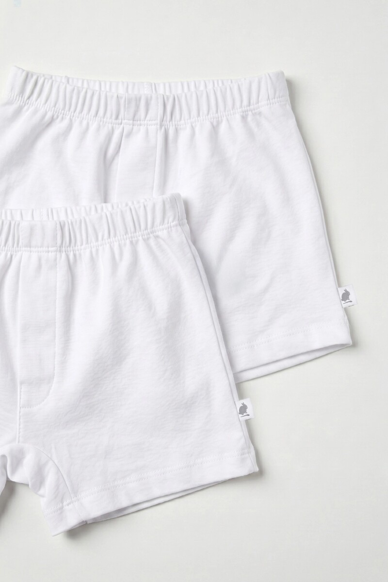 SET BOXER X2 PIMA BASICS Blanco