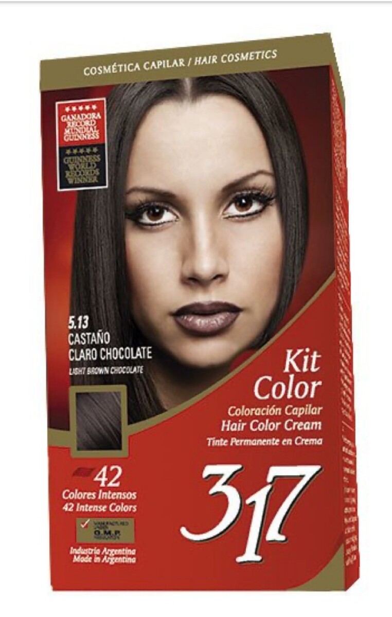 Tinta Kit 317 Varios Colores - Castaño Claro Chocolate 5,13 