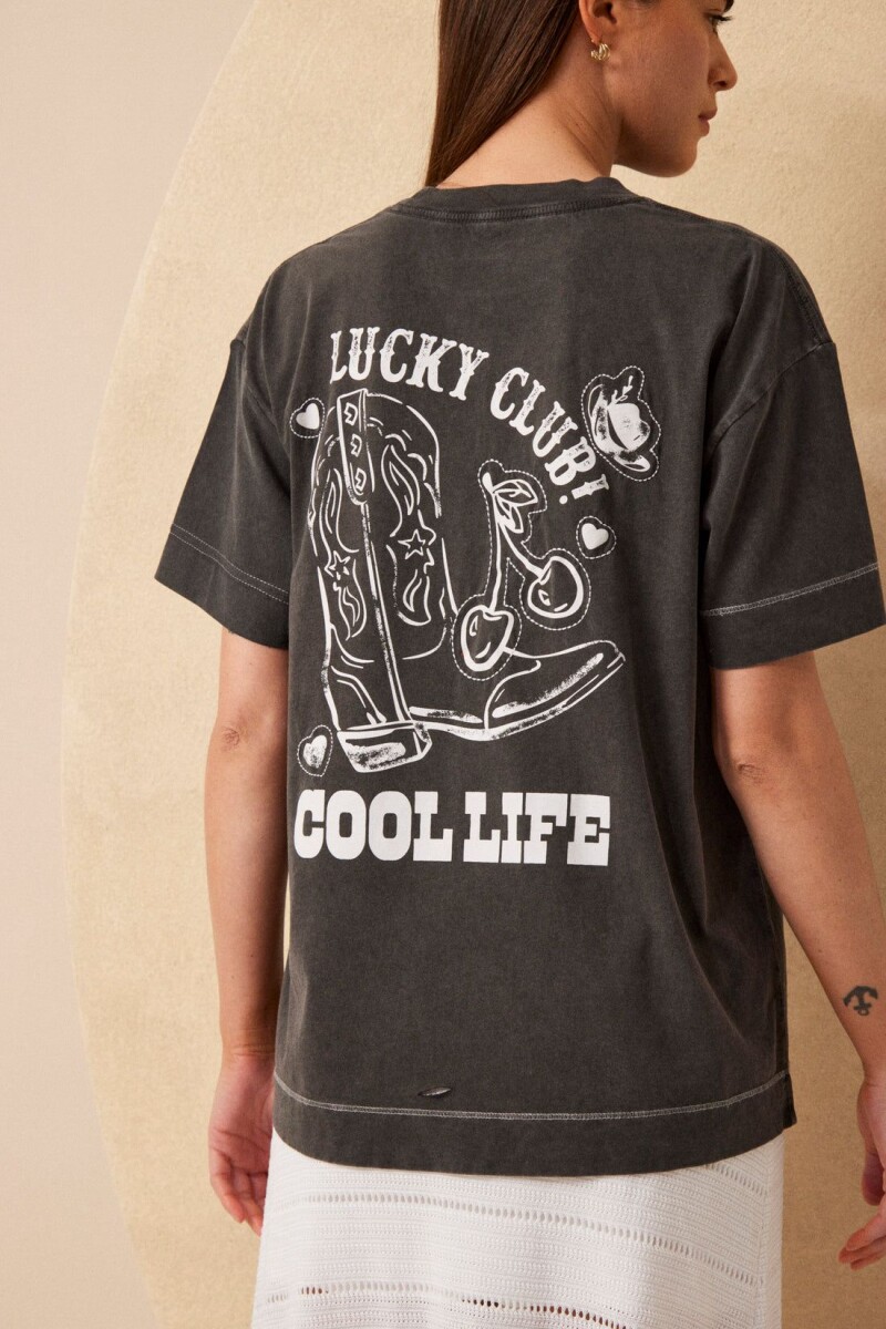 REMERA COOL LIFE - NEGRO 
