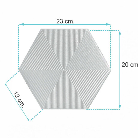 CERAMICA PARA PARED HEXAGONAL CON RELIEVE BLANCO SERIE HEX-CONNECT CERAL GAMAS DE BLANCO